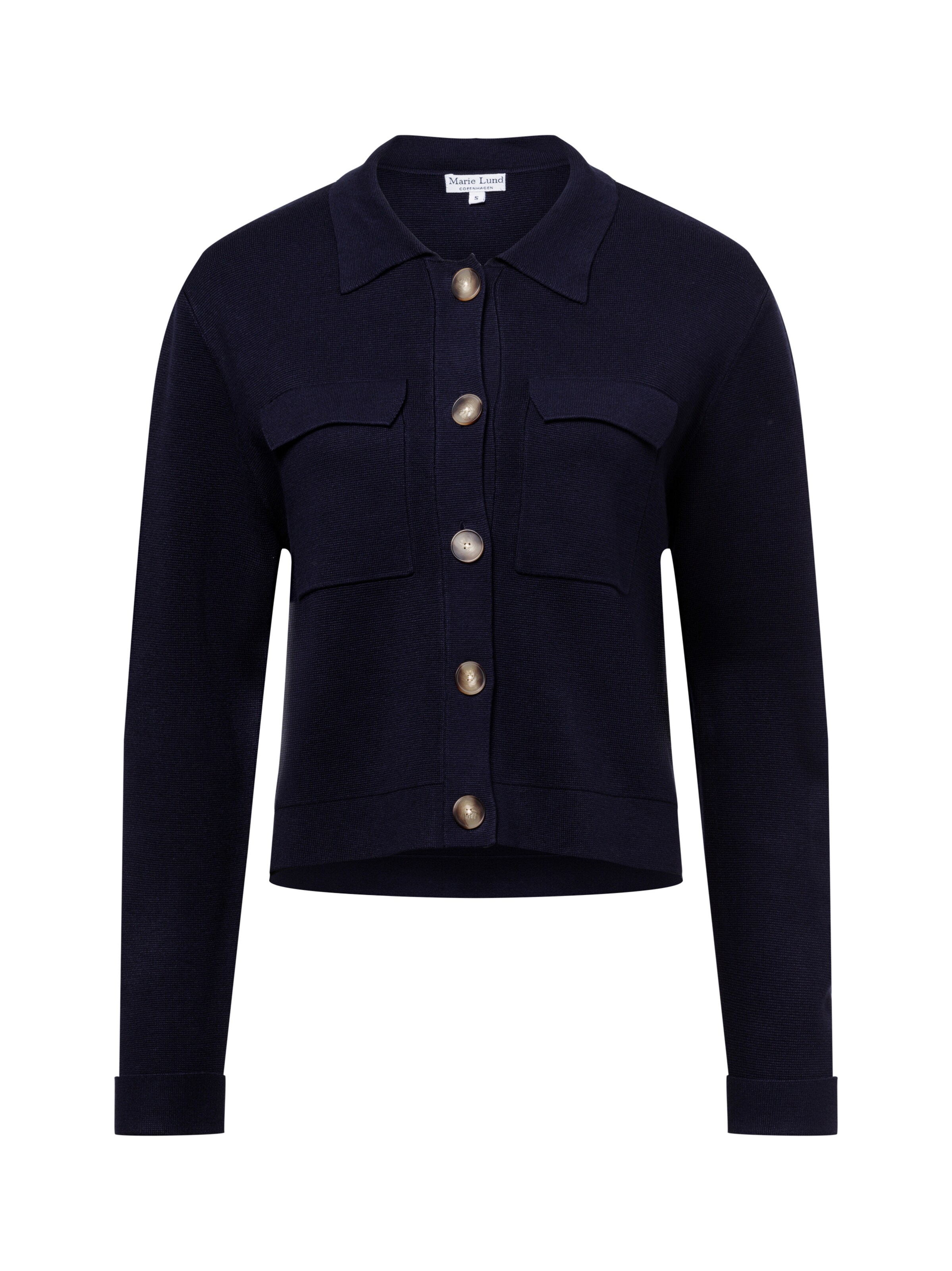 Marie Lund Strickjacke ' ' in Blau: Vorderseite