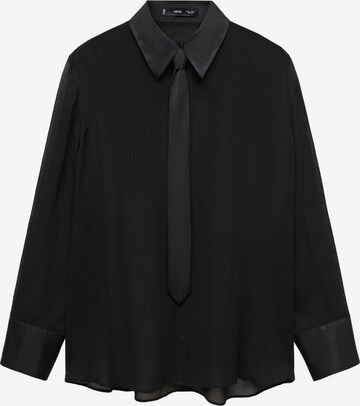 MANGO Bluse 'BLACKY' i sort: forside