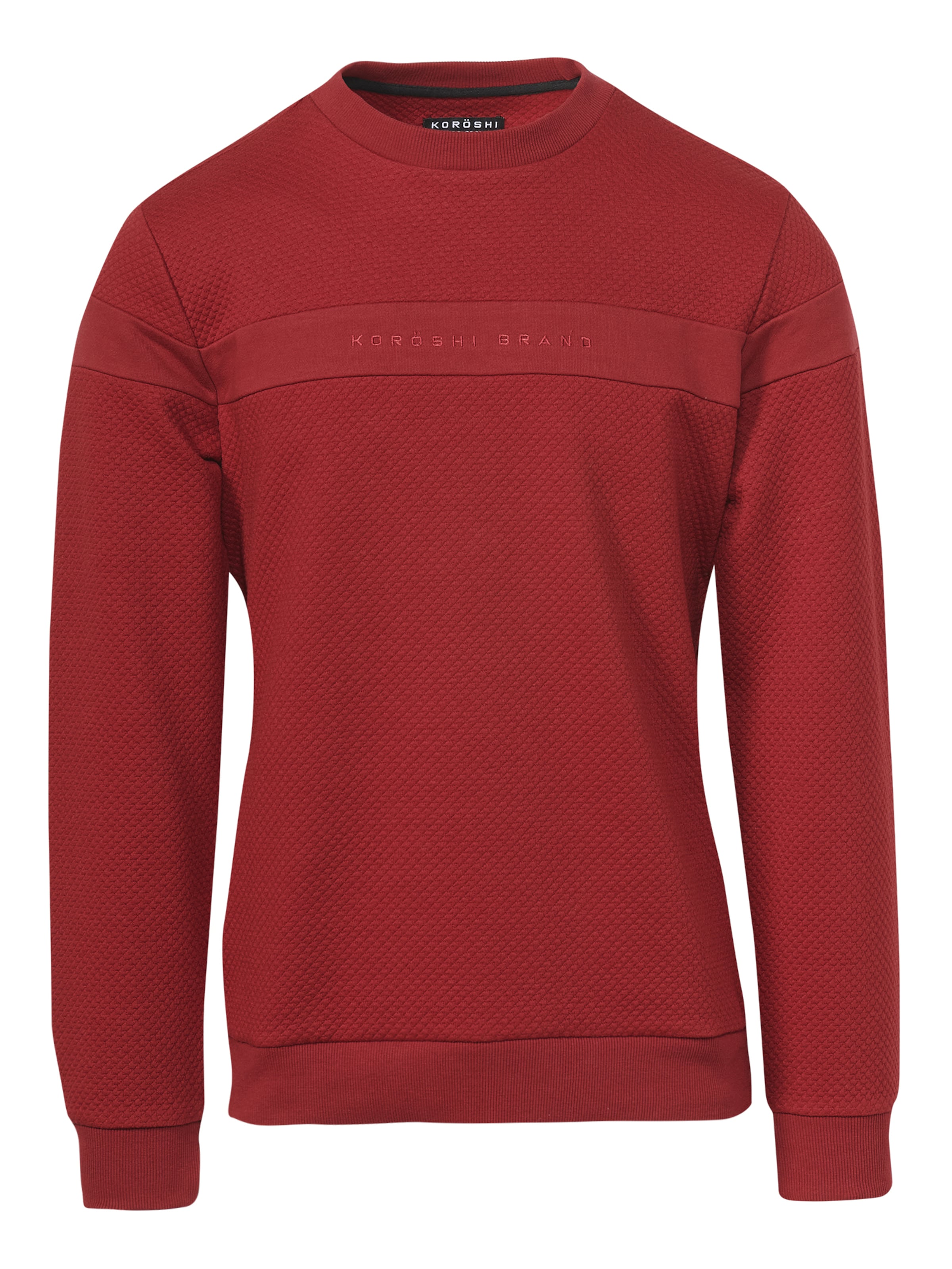 KOROSHI Sweat-shirt en rouge, Vue avec produit