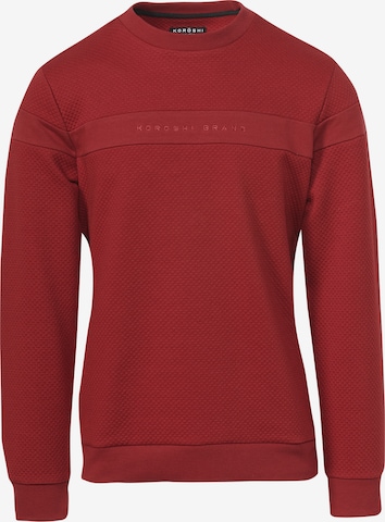 KOROSHI - Sweatshirt em vermelho: frente