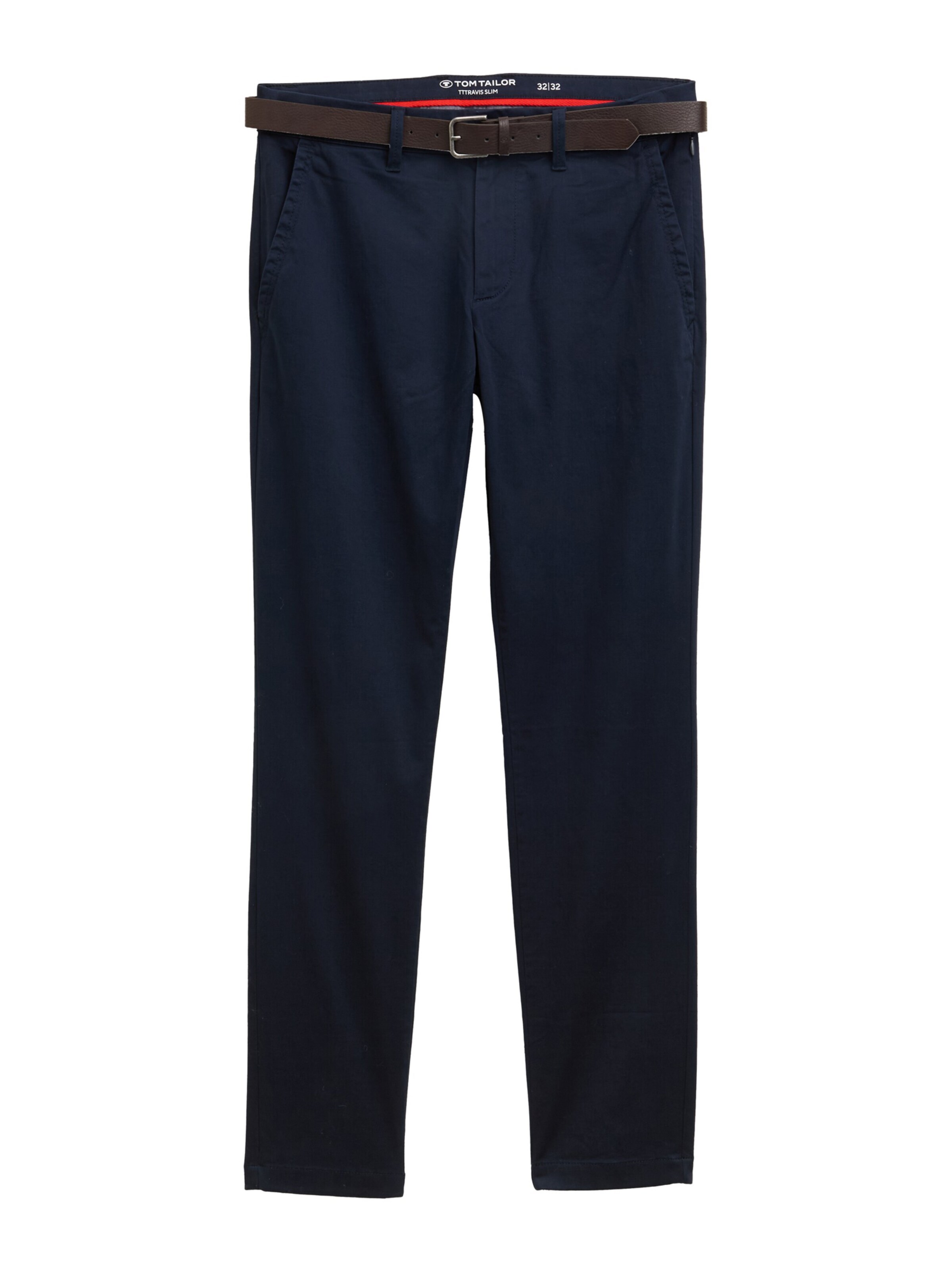 TOM TAILOR Slimfit Παντελόνι τσίνο σε μπλε: μπροστά