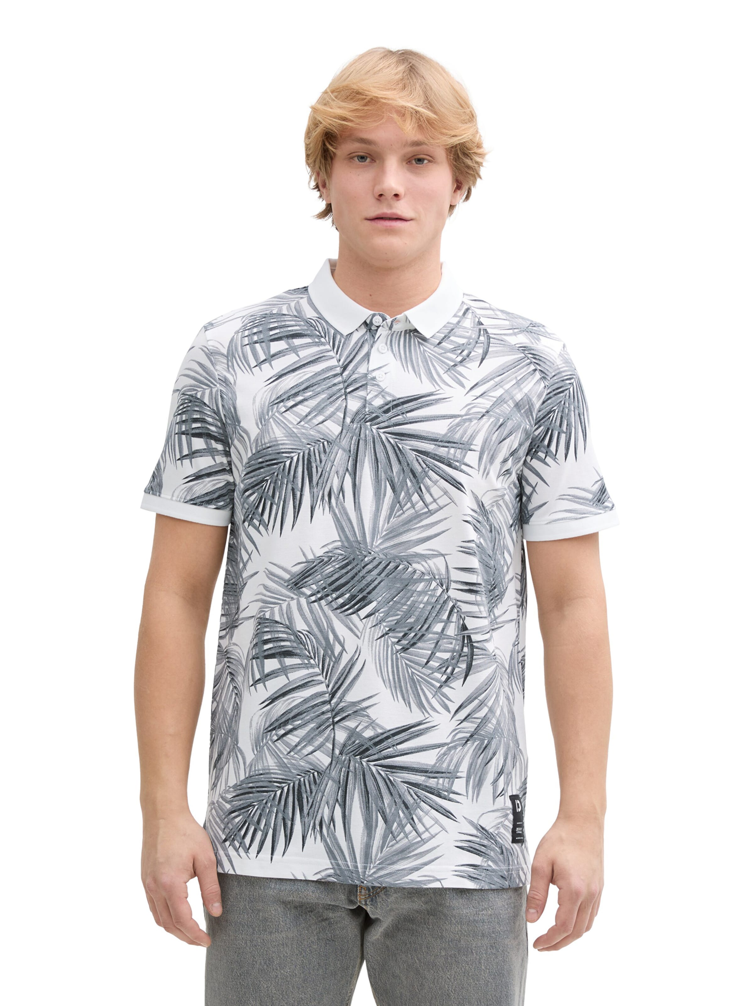 TOM TAILOR DENIM Μπλουζάκι σε γκρι: μπροστά