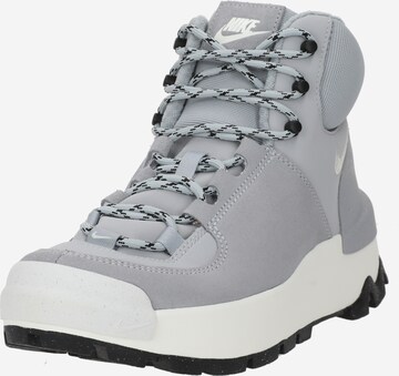 Nike Sportswear Schnürstiefelette 'City Classic' in Grau: predná strana