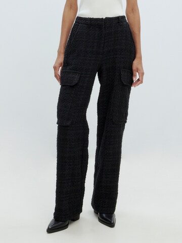 Regular Pantalon 'Thordis' EDITED en noir : devant