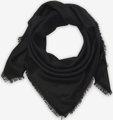 Noolur Shawl 'ANSO' in Black: front