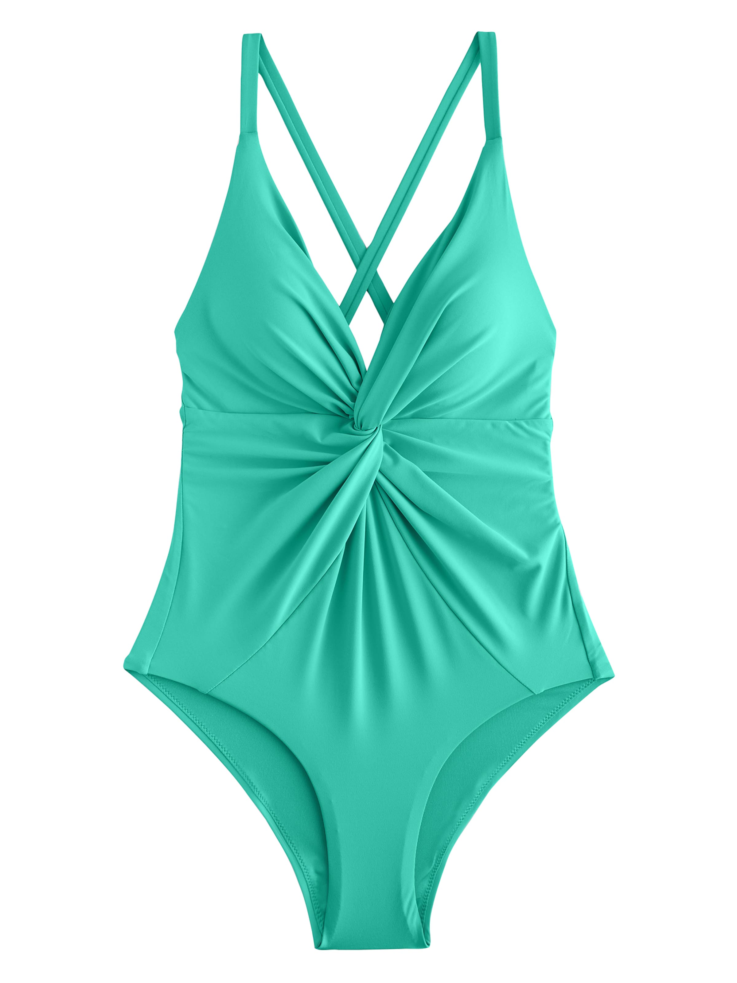 Next Сутиен с триъгълни чашки Бански костюм в синьо: отпред