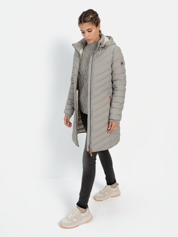 CAMEL ACTIVE Steppmantel mit Fischgrat-Muster in Grau
