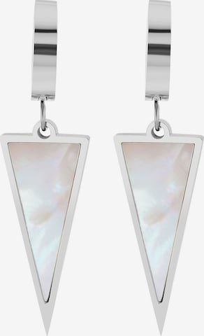 Akzent Earrings 'Faris, langlebig' in Silver: front