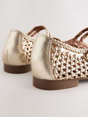 Next Odprte balerinke 'Forever Comfort' | zlata barva