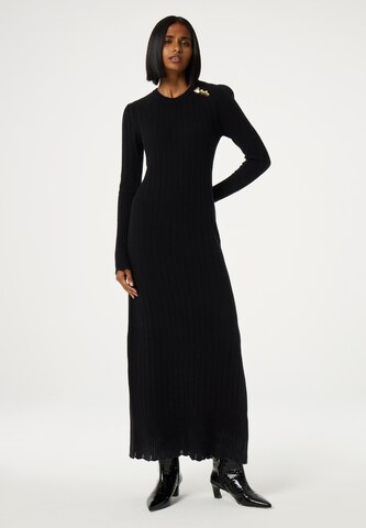Fabienne Chapot Knit dress in Black: front