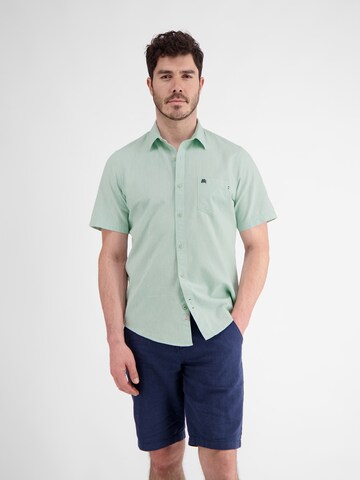 LERROS Regular fit Button Up Shirt in Green: front