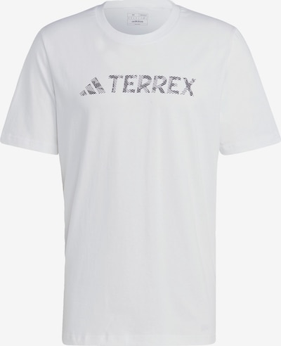 ADIDAS TERREX T-Shirt fonctionnel 'Classic Logo' en gris / blanc, Vue avec produit