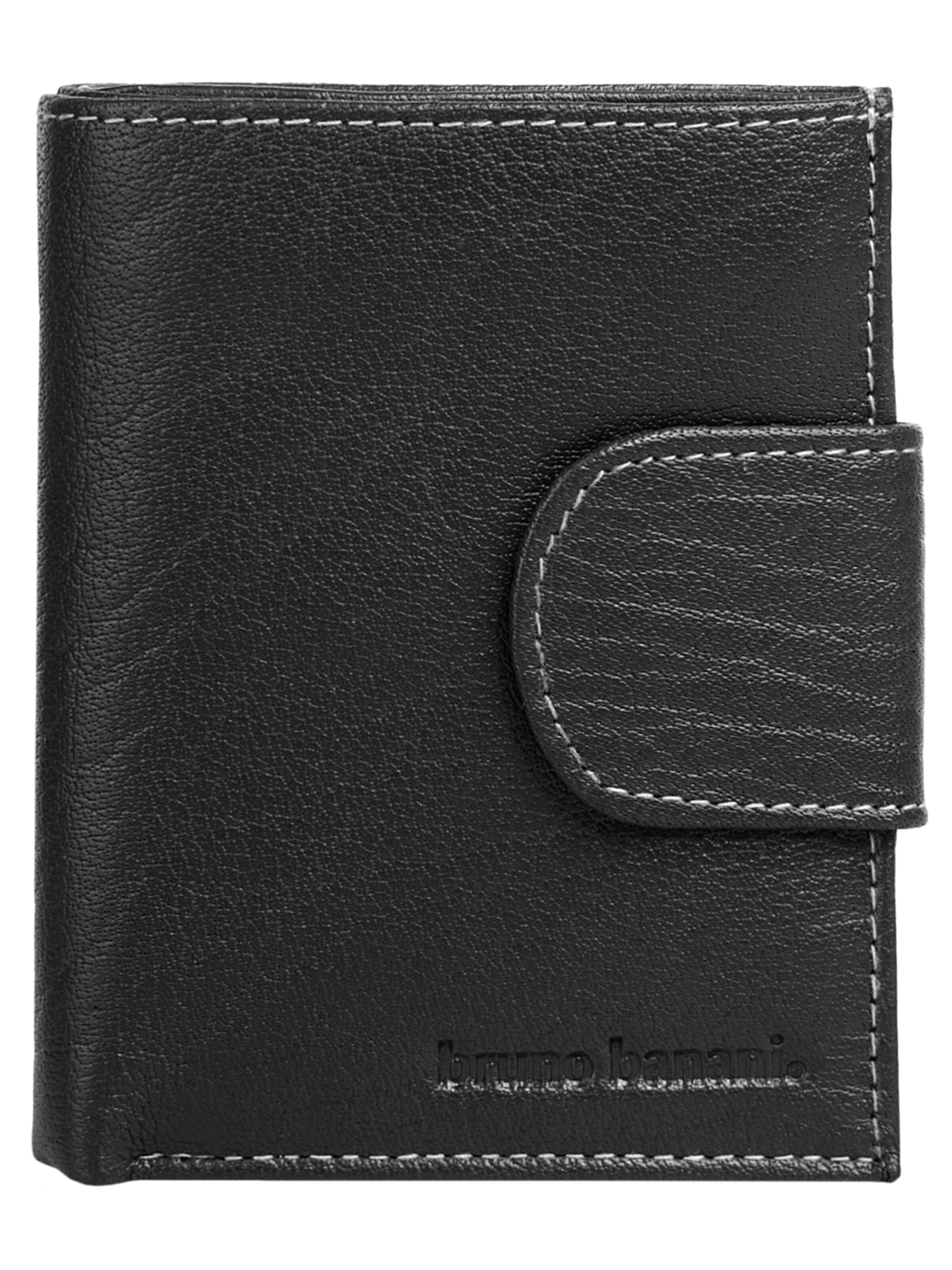 Bruno Banani Portemonnaie 'Bruno Banani Geldbörse'‌‌‌ in Schwarz: Vorderseite