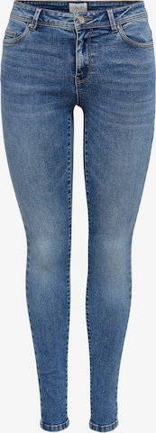 Skinny Jean 'WAUW' ONLY en bleu : devant