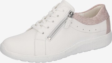 WALDLÄUFER Lace-Up Shoes in White: front