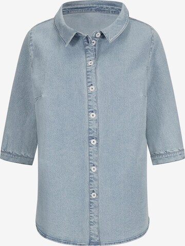 Camicia da donna di Linea Tesini by heine in blu: frontale