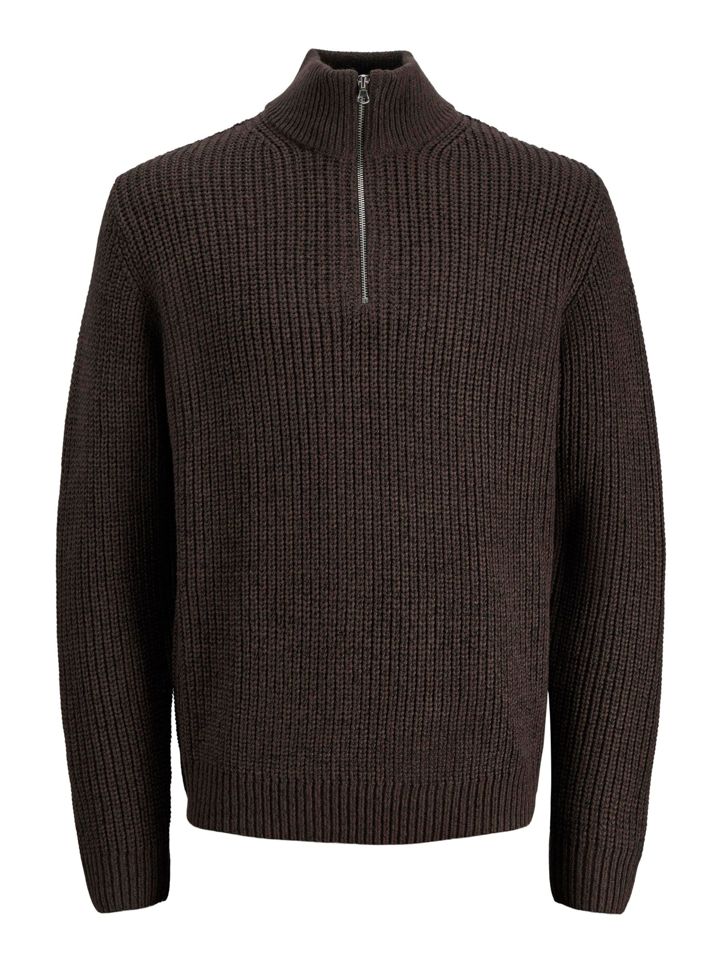 JACK & JONES Sweater in Brown: front