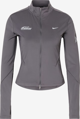 NIKE Tréningdzseki 'SWIFT' - szürke: elől