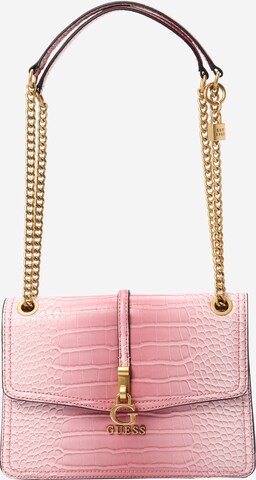 GUESS Schultertasche 'James' in Pink: predná strana