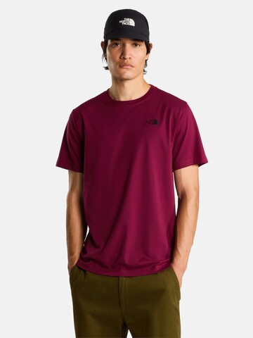 THE NORTH FACE Shirt 'Evolution Simple Dome' in Lila: voorkant