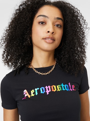 AÉROPOSTALE T-Shirt 'JUNE' in Schwarz