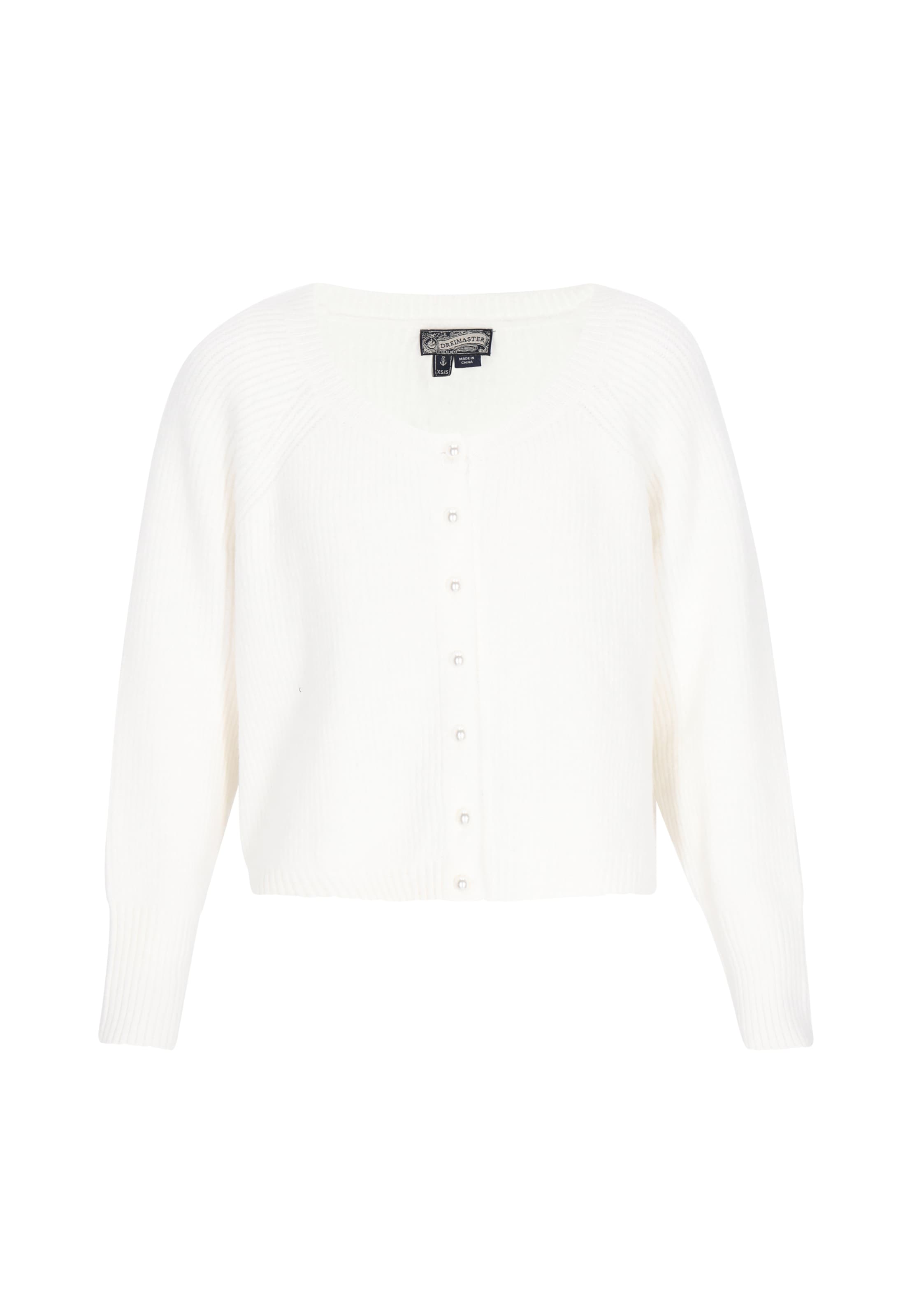 DreiMaster Vintage Oversize dzseki - fehér: elől