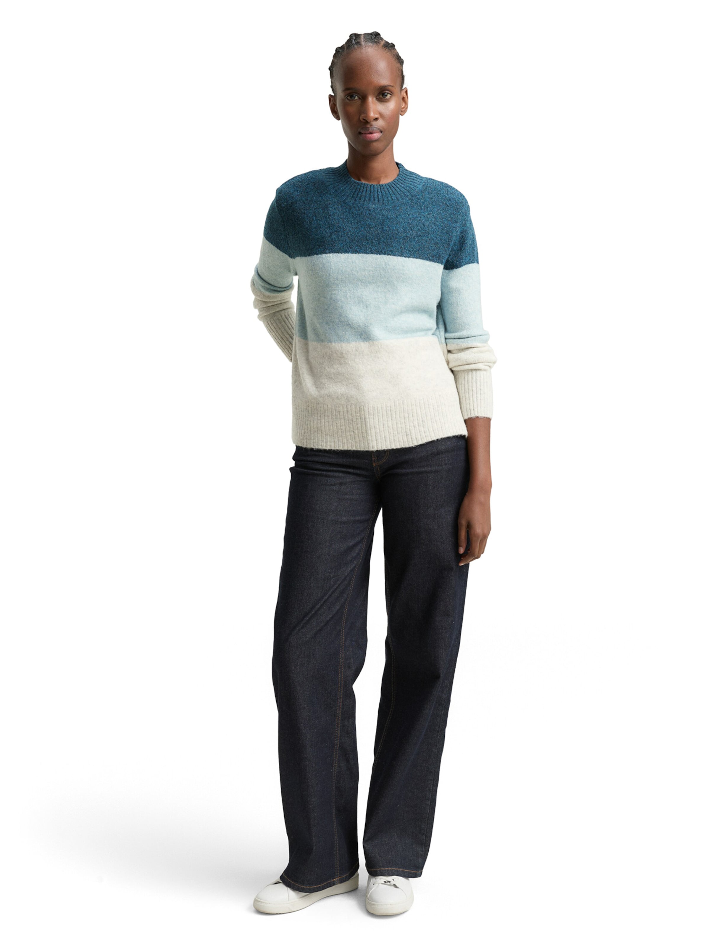 TOM TAILOR DENIM Sweater in Green