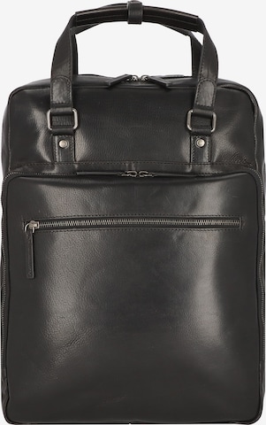 LEONHARD HEYDEN Backpack 'Roma ' in Black: front