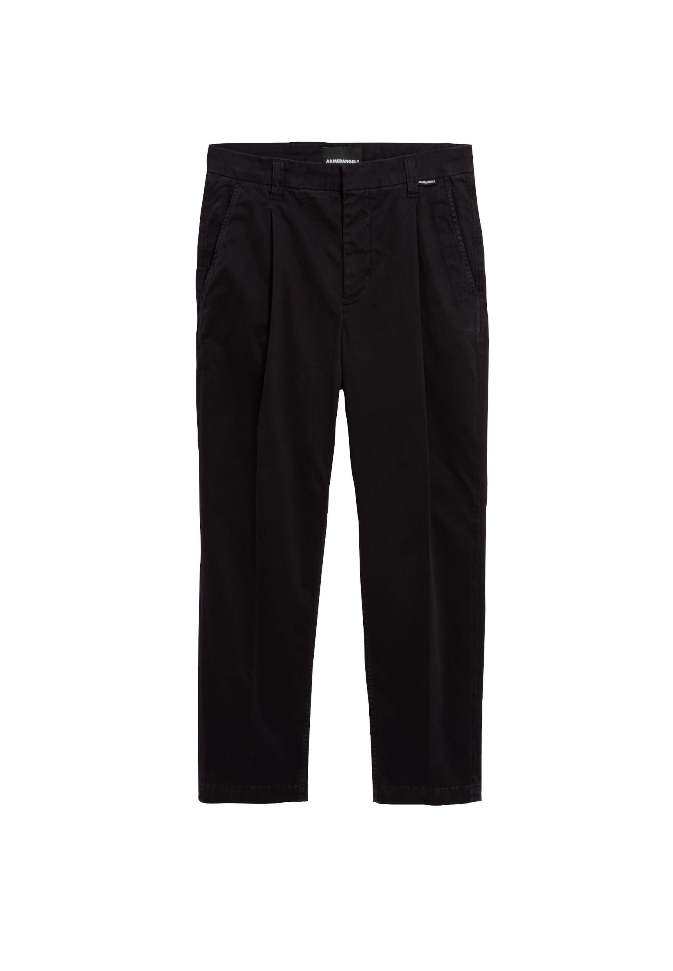 Regular Pantalon chino ARMEDANGELS en noir : devant