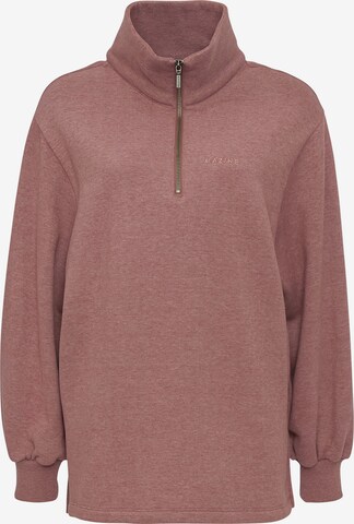 mazine Sweatshirt ' Barry Half Zip ' in Red: front