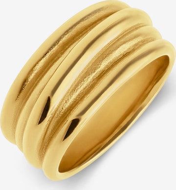 Lucardi Ring in Gold: front