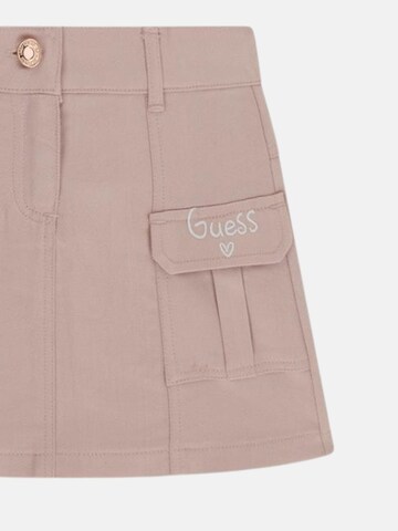 Set 'GUESS KIDS SET SS T-SHIRT+TWILL SKIRT Completi' GUESS KIDS en blanc