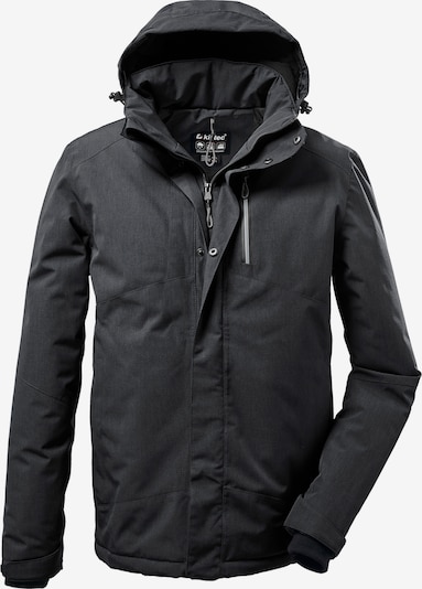 KILLTEC Outdoorjacke in schwarzmeliert, Produktansicht