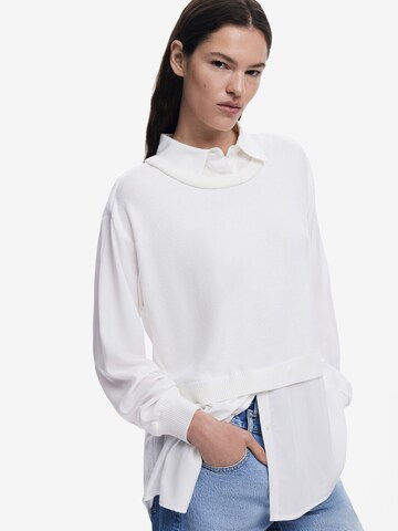 T-shirt '2-in-1' Desigual en blanc