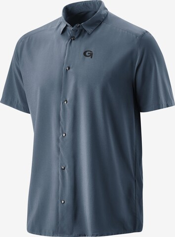 GONSO Regular fit Athletic Button Up Shirt 'Lagorai' in Blue