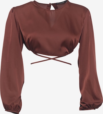 FRESHLIONS Blouse 'Svea' in Brown: front