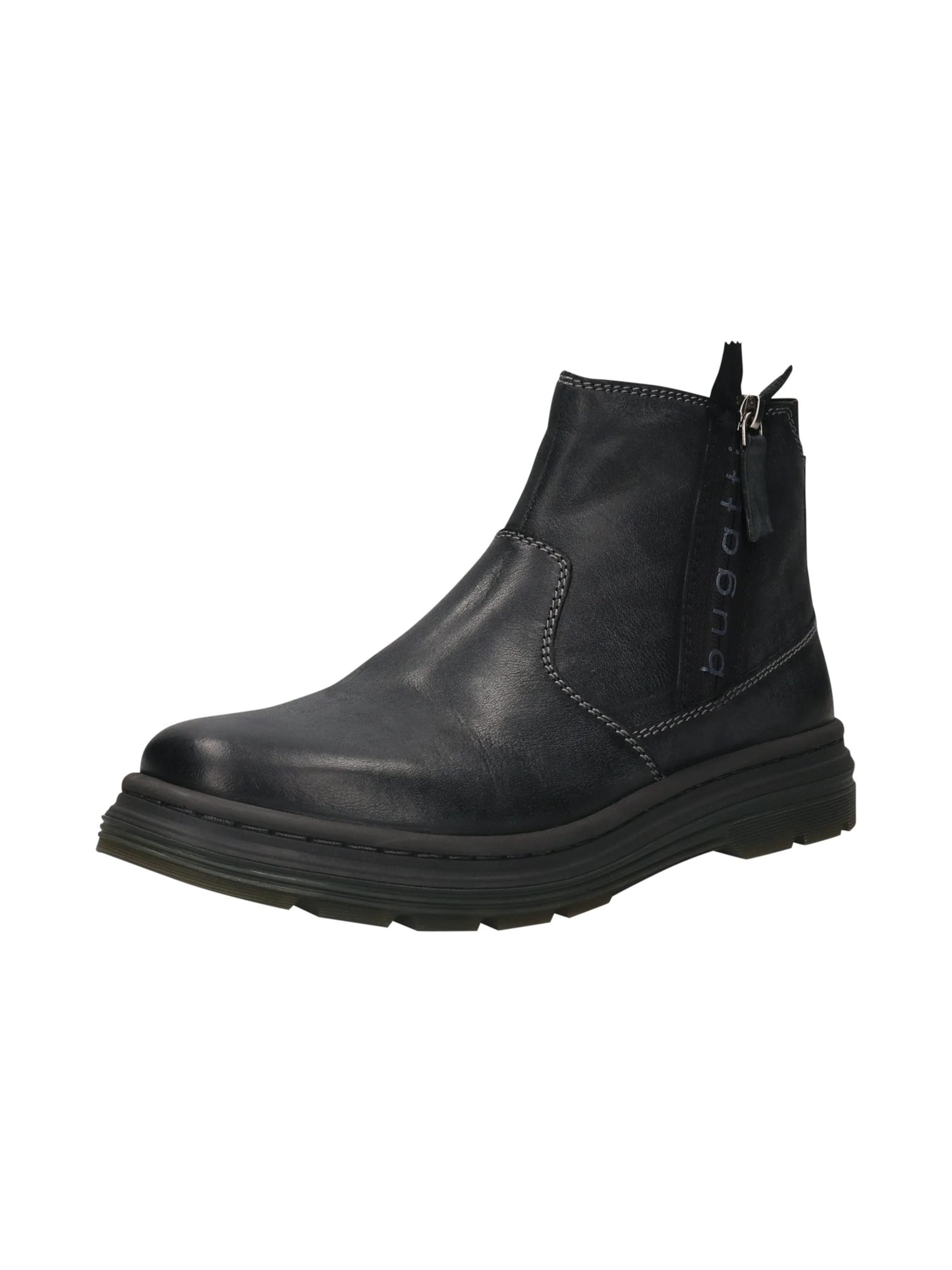 Cizme de la bugatti pe negru: față