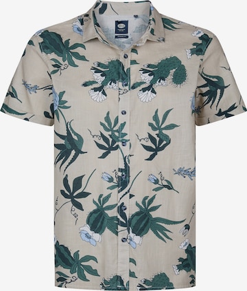 Chemise Petrol Industries en beige : devant