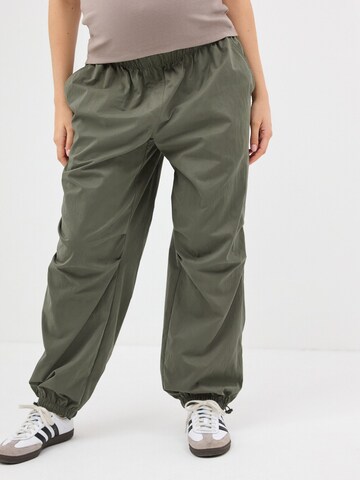 Next Loosefit Broek in Groen: voorkant