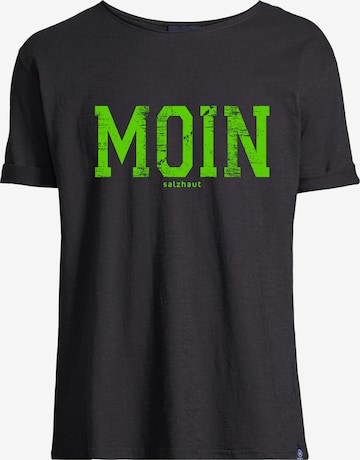 T-Shirt 'Kimm-Moin' salzhaut en noir : devant