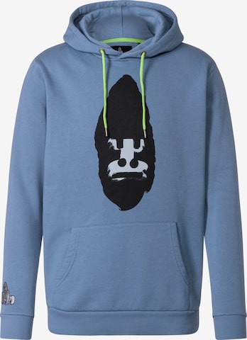 THAT GORILLA BRAND Sweatshirt 'VIRUNGA' in Blauw: voorkant