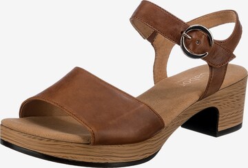 GABOR Sandals in Brown: front