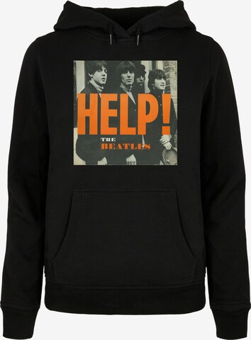 Merchcode Sweatshirt 'Beatles - Album Help' in Black: front