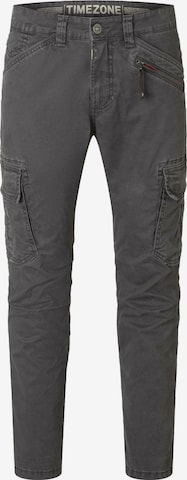 TIMEZONE Regular Cargo Pants ' Ben' in Grey: front