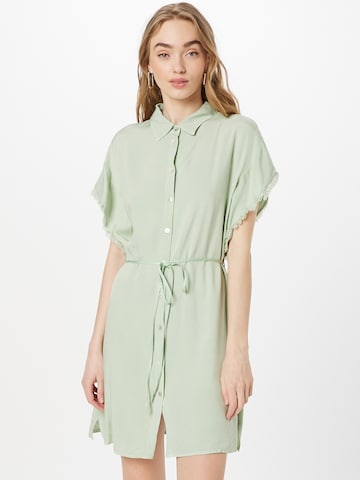 Freebird Платье-рубашка в Зеленый: спереди