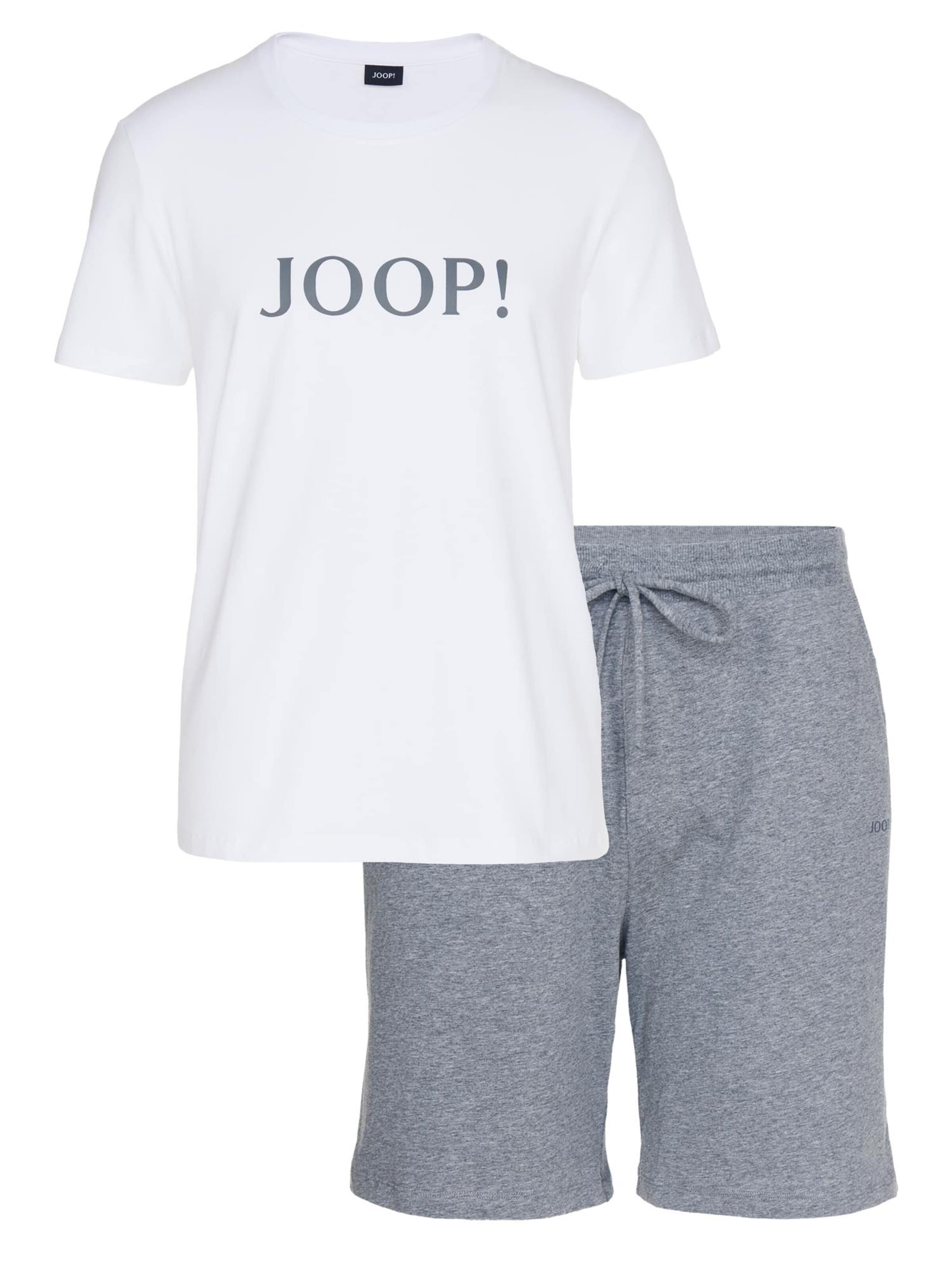 JOOP! Pyjama kurz 'Comfort' in Weiß: Vorderseite