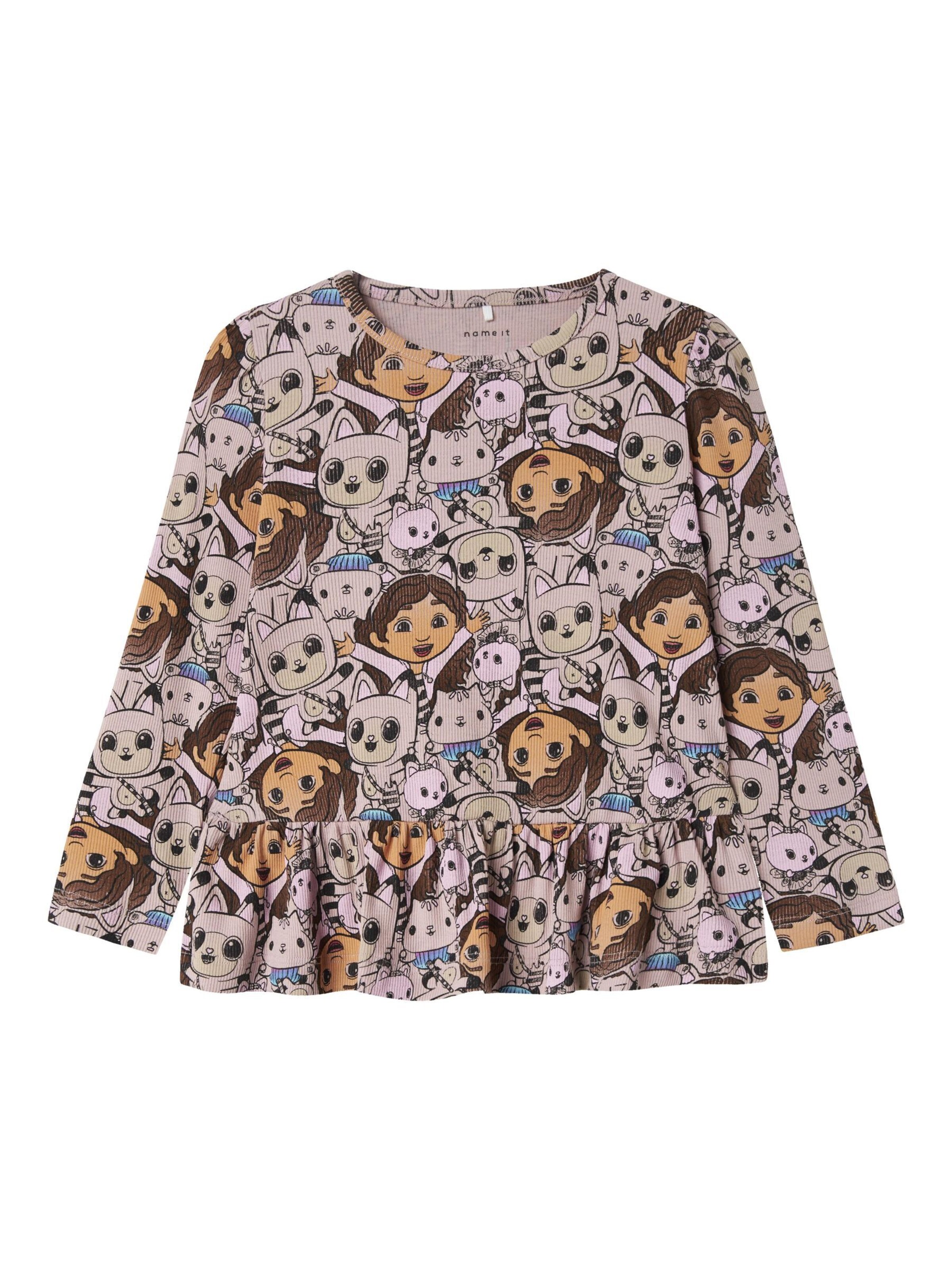 NAME IT Blouse 'NKFGabby's Dollhouse' in Purple: front