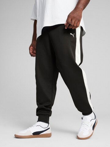 Tapered Pantaloni 'T7 Always On' di PUMA in nero: frontale