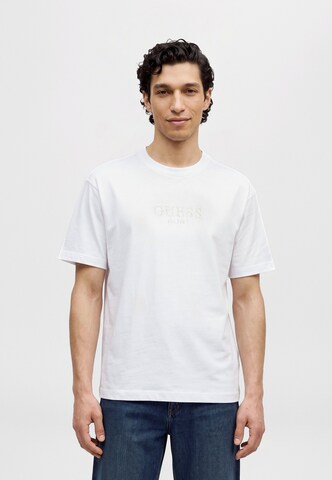 Maglietta 'ROOTS' di GUESS in bianco: frontale