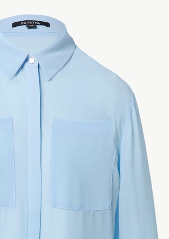 COMMA Bluse in Blau
